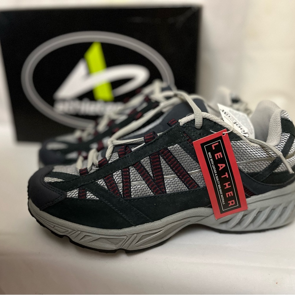 🆕. Athletech Gray and Black Men's Athletic Sneakers Outdoor New